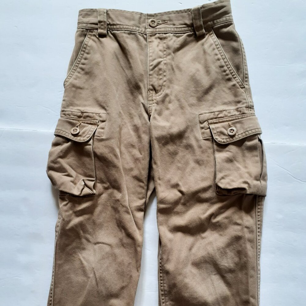 Polo Ralph Lauren Boys Pants Khaki Cargo Adjustable Waist 6